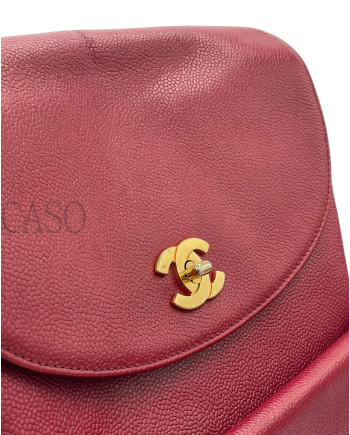 ZAINO CHANEL VINTAGE IN PELLE BORDEAUX