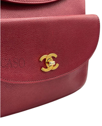 ZAINO CHANEL VINTAGE IN PELLE BORDEAUX