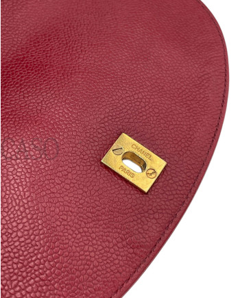 ZAINO CHANEL VINTAGE IN PELLE BORDEAUX