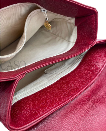 ZAINO CHANEL VINTAGE IN PELLE BORDEAUX