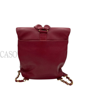 ZAINO CHANEL VINTAGE IN PELLE BORDEAUX
