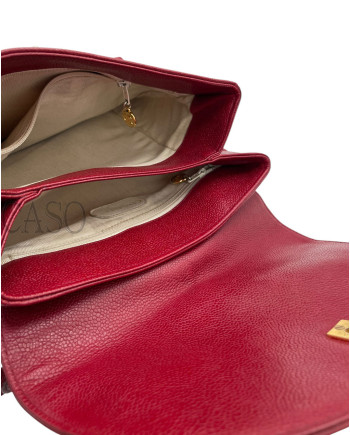 ZAINO CHANEL VINTAGE IN PELLE BORDEAUX