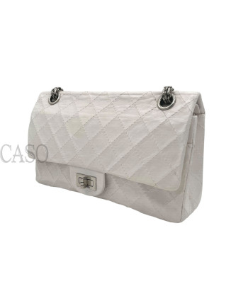 2.55 MEDIA IN PELLE BIANCA