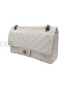 2.55 MEDIA IN PELLE BIANCA