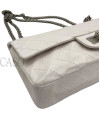 2.55 MEDIA IN PELLE BIANCA