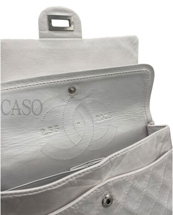 2.55 MEDIA IN PELLE BIANCA