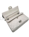 2.55 MEDIA IN PELLE BIANCA