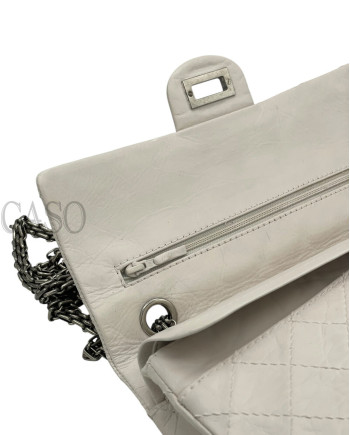 2.55 MEDIA IN PELLE BIANCA