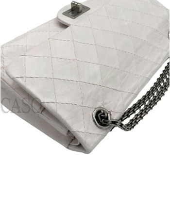 2.55 MEDIA IN PELLE BIANCA