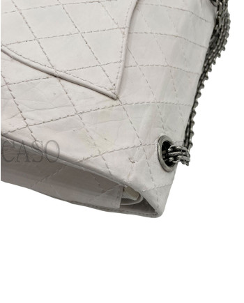 2.55 MEDIA IN PELLE BIANCA
