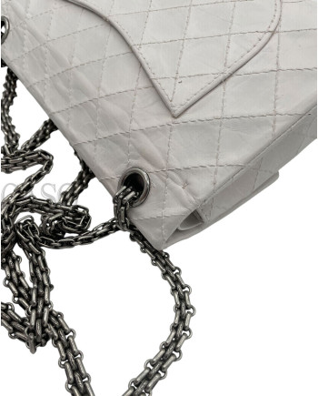 2.55 MEDIA IN PELLE BIANCA