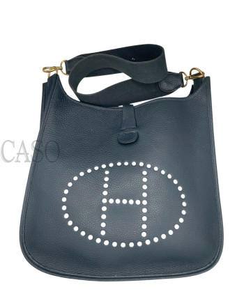 HERMES EVELYNE I GM IN PELLE BLU