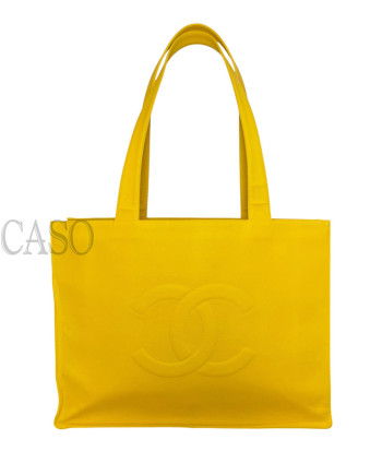 CHANEL MAXI TOTE CAVIAR GIALLO