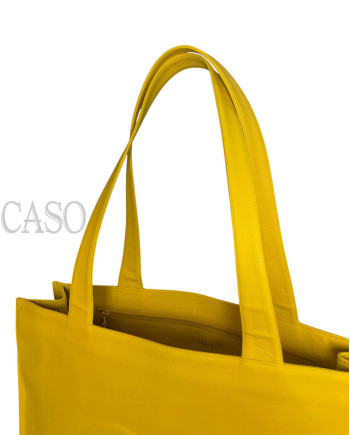 CHANEL MAXI TOTE CAVIAR GIALLO