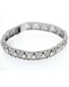 DIAMOND AND SAPPHIRE WHITE GOLD BRACELET