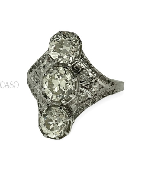 ANELLO CON DIAMANTI DI TAGLIO VECCHIO