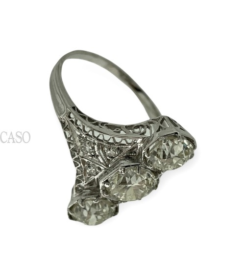 ANELLO CON DIAMANTI DI TAGLIO VECCHIO