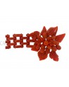 RED CORAL VINTAGE BRACELET SET IN YELLOW GOLD