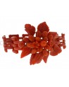 RED CORAL VINTAGE BRACELET SET IN YELLOW GOLD