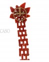 RED CORAL VINTAGE BRACELET SET IN YELLOW GOLD