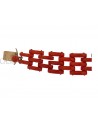 RED CORAL VINTAGE BRACELET SET IN YELLOW GOLD