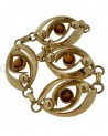 BRACCIALE VINTAGE IN ORO CON TOPAZI
