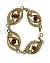 BRACCIALE VINTAGE IN ORO CON TOPAZI
