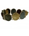 ANTICO BRACCIALE CON CAMMEI DI PIETRA LAVICA