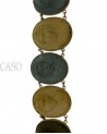 ANTICO BRACCIALE CON CAMMEI DI PIETRA LAVICA