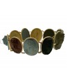 ANTICO BRACCIALE CON CAMMEI DI PIETRA LAVICA