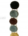 ANTICO BRACCIALE CON CAMMEI DI PIETRA LAVICA