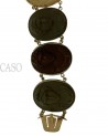 ANTICO BRACCIALE CON CAMMEI DI PIETRA LAVICA