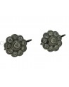 VINTAGE TOPPA EARRINGS WHITE GOLD AND DIAMONDS