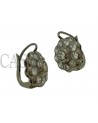 VINTAGE TOPPA EARRINGS WHITE GOLD AND DIAMONDS