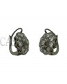 VINTAGE TOPPA EARRINGS WHITE GOLD AND DIAMONDS