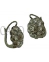 VINTAGE TOPPA EARRINGS WHITE GOLD AND DIAMONDS
