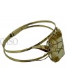 VINTAGE YELLOW GOLD BANGLE WITH CITRINE