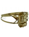 VINTAGE YELLOW GOLD BANGLE WITH CITRINE