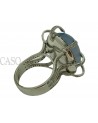 WHITE GOLD BLU CHALCEDONY RING