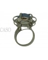 WHITE GOLD BLU CHALCEDONY RING