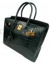 BIRKIN IN COCCODRILLO POROSUS VERT FONCE