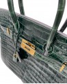 BIRKIN IN COCCODRILLO POROSUS VERT FONCE