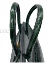 BIRKIN IN COCCODRILLO POROSUS VERT FONCE