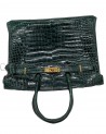 BIRKIN IN COCCODRILLO POROSUS VERT FONCE