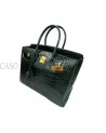 BIRKIN IN COCCODRILLO POROSUS VERT FONCE