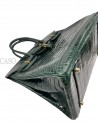 BIRKIN IN COCCODRILLO POROSUS VERT FONCE