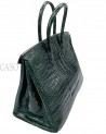 BIRKIN IN COCCODRILLO POROSUS VERT FONCE